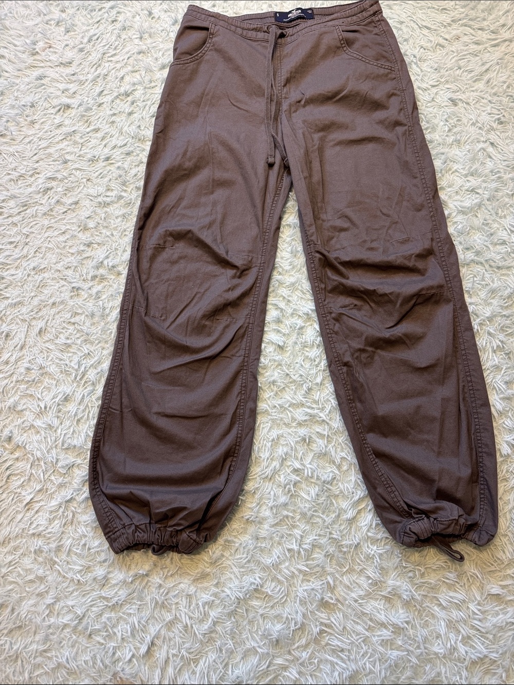 Hollister Slate Gray Drawstring Joggers